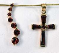 Nice Pair of Garnet Pendants