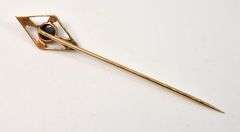 Vintage 14k Cabachon Sapphire Stickpin