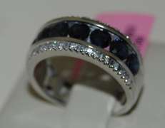 Regal 14kt Sapphire and Diamond Band