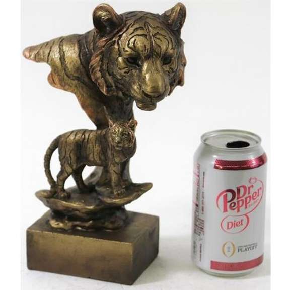 Tiger Head Bust Cold Cast Sculpture