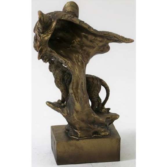 Tiger Head Bust Cold Cast Sculpture