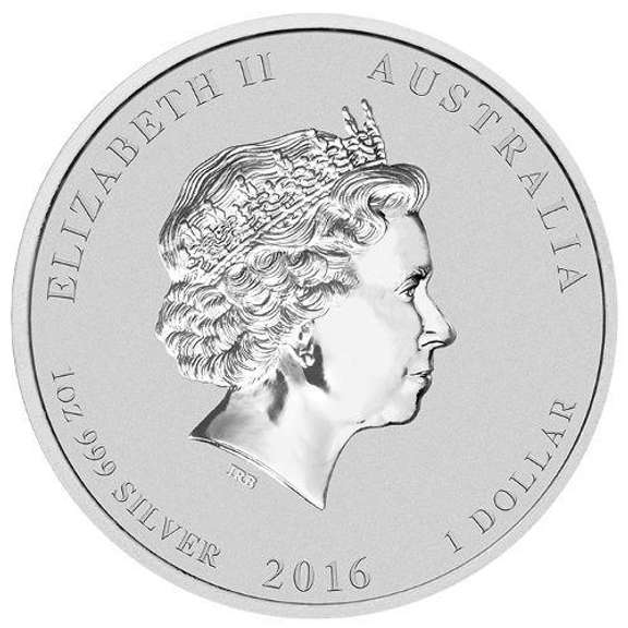 2016 Australia 1 oz Silver Lunar Monkey