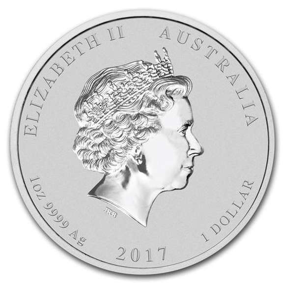 2017 Australia 1 oz Silver Lunar Rooster