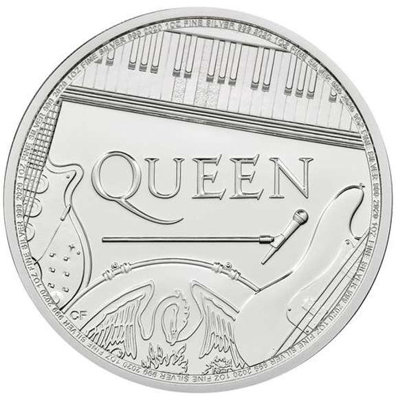 2020 Great Britain 1 oz Silver Music Legends Queen