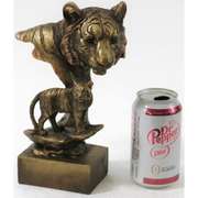 Tiger Head Bust Cold Cast Sculpture