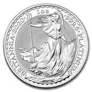 One Ounce Platinum Britannia 2020 BU