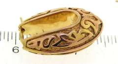 Beautiful Yellow Gold Bold Hoop Earrings