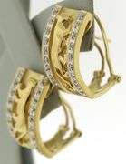 Gorgeous Panther Diamond Accent Earrings