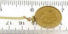 1885 $5 Dollar Liberty Coin Necklace