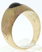 Gorgeous Black Sapphire Flourentine Ring