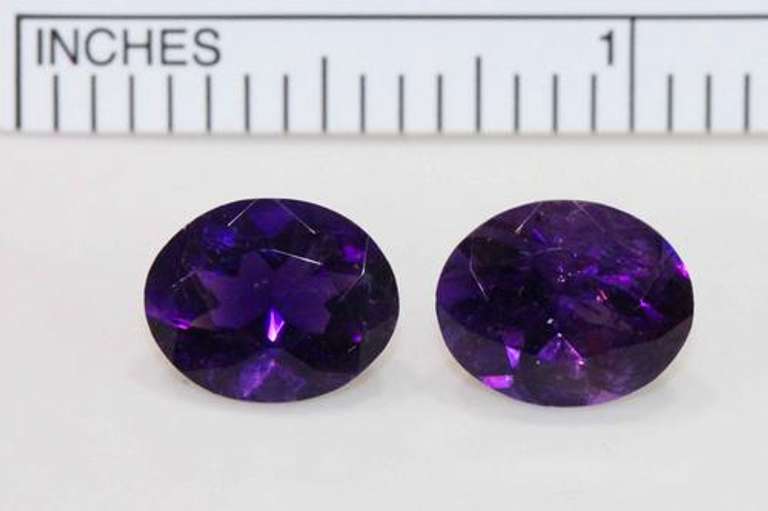 Grape Jelly Natural Amethyst Pair- 4.68 cts.