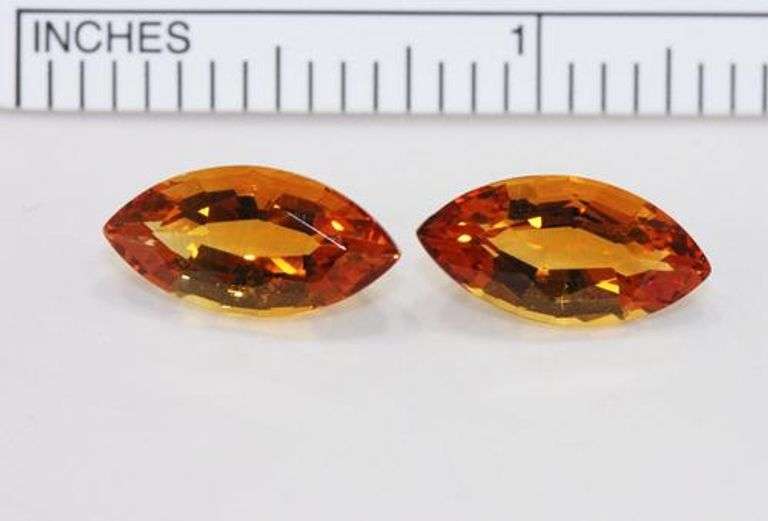 Smashing Citrine Pair - 5.57 cts.