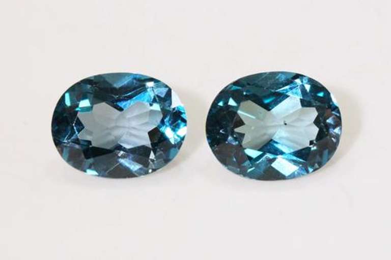 Enchanting London Blue Topaz Pair - 6.50 cts.