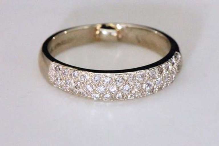 14k Diamond Band Made for Arthiritic Hands