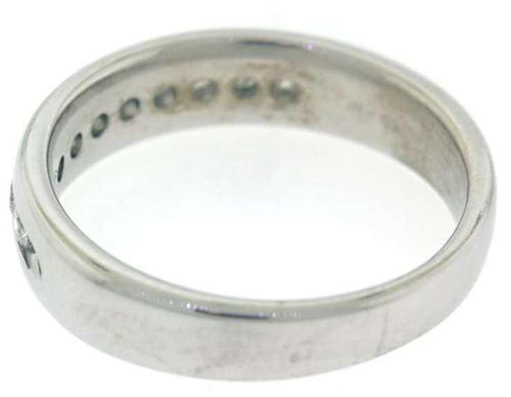 Gent's White Gold Channel Set Diamond Band Ring