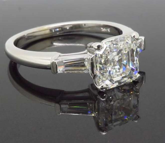 GIA Certified 2.10CTW Diamond Engagement Ring