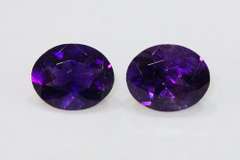 Grape Jelly Natural Amethyst Pair- 4.68 cts.