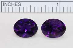Grape Jelly Natural Amethyst Pair- 4.68 cts.