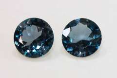 Flashy London Blue Topaz Pair - 8.01 cts.
