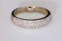 14k Diamond Band Made for Arthiritic Hands