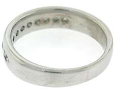 Gent's White Gold Channel Set Diamond Band Ring