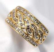 Elaborate Diamond Band Ring