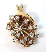 Glittering Diamond Clster Pendant