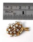 Glittering Diamond Clster Pendant