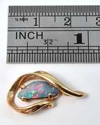 Stunning 14k Boulder Opal Pendant