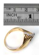 Flashy Fan of Diamonds Dome Ring
