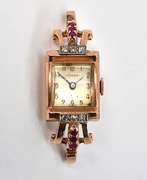 Art Deco Rose Gold & Ruby Watch