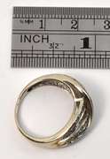 Interesting WG and Diamond Triple Band Ring