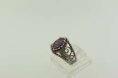 Vintage Sterling Silver Gem Stone Ring