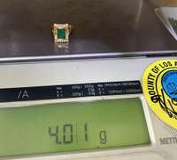 Gorgeous 18kt Gold Emerald & Diamond Ring