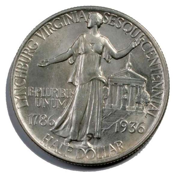 1936 Lynchburg VA Frosty White BU Comm Half