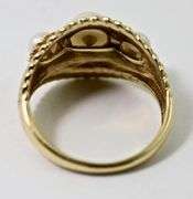 Byzantine-Inspired 14K Pearl Ring