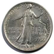 1936 Lynchburg VA Frosty White BU Comm Half