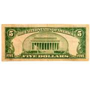 $5 Otsego County National Bank Of Cherry Valley NY