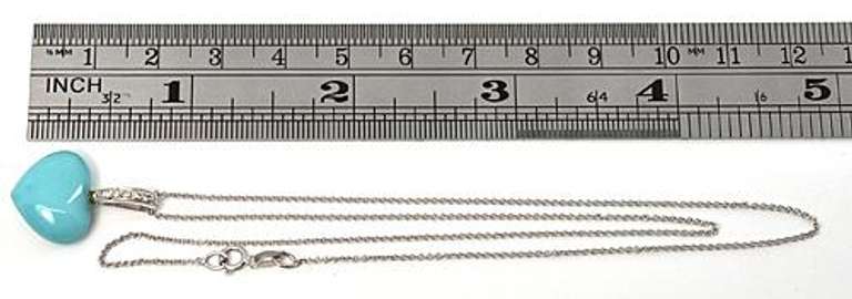 Attractive Turquoise Heart Pendant