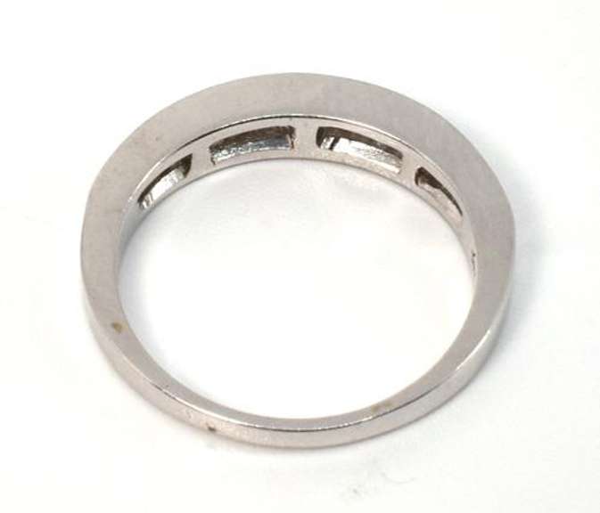 White Gold Channel Set Baguette Band