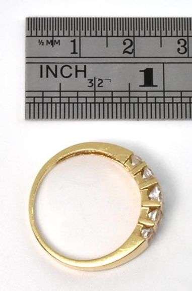 Ritzy Looking 14k CZ Channel Set Band