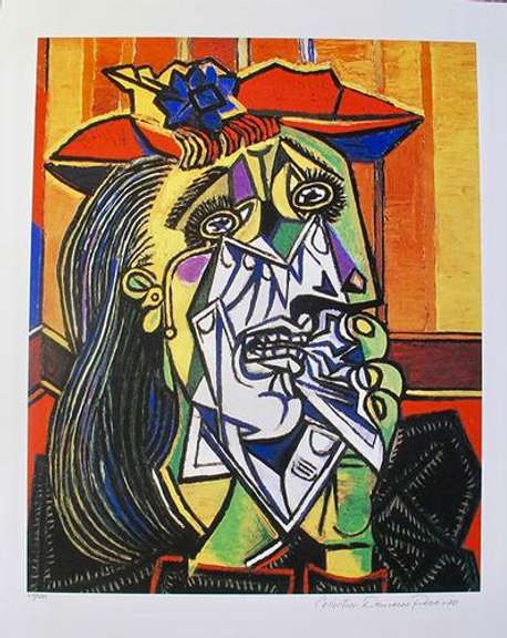 Pablo Picasso, Weeping Woman With Red Hat