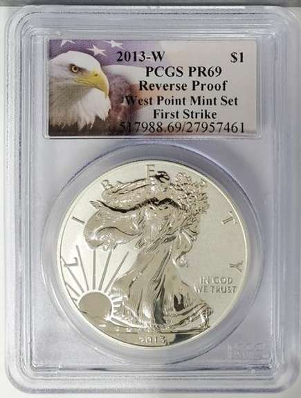 2013-W Certified Silver Eagle PR69 PCGS Reverse Proof