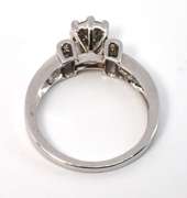 Flashy White Gold Diamond Cluster
