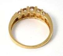Ritzy Looking 14k CZ Channel Set Band