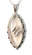 Vintage WG, Cramphor Glass Pendant