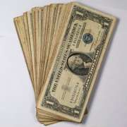100 Assorted  $ 1 Silver Certificates  1957 Series