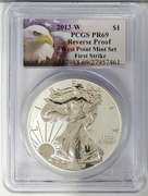 2013-W Certified Silver Eagle PR69 PCGS Reverse Proof
