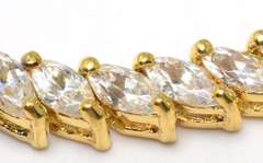 Dazzling CZ Tennis Bracelet in 925 Vermeil