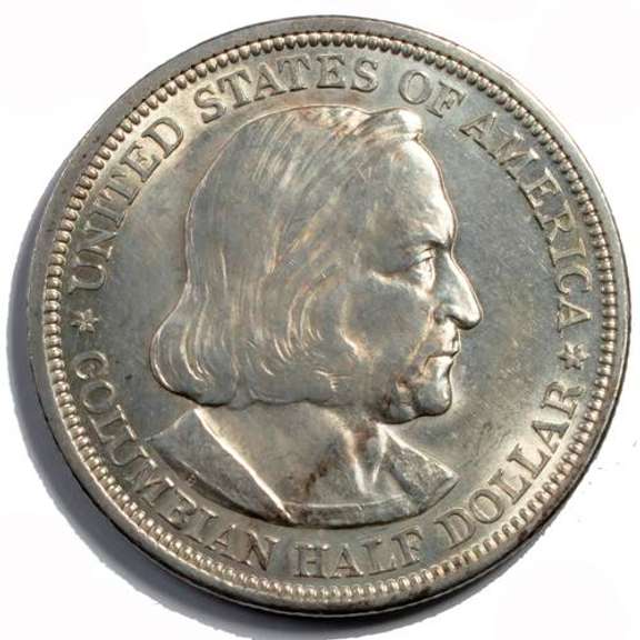 1892 Columbian Expo BU Comm Half Dollar